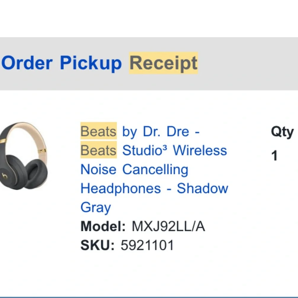 Beats - Dark Grey & Gold - perfect condition. Does not come w/ charger or case. - Picture 6 of 6